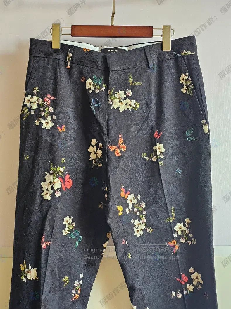 Amiri Amiri Size 50 Woolen embroidered trousers Size US 44 / EU 60 - 2 Thumbnail