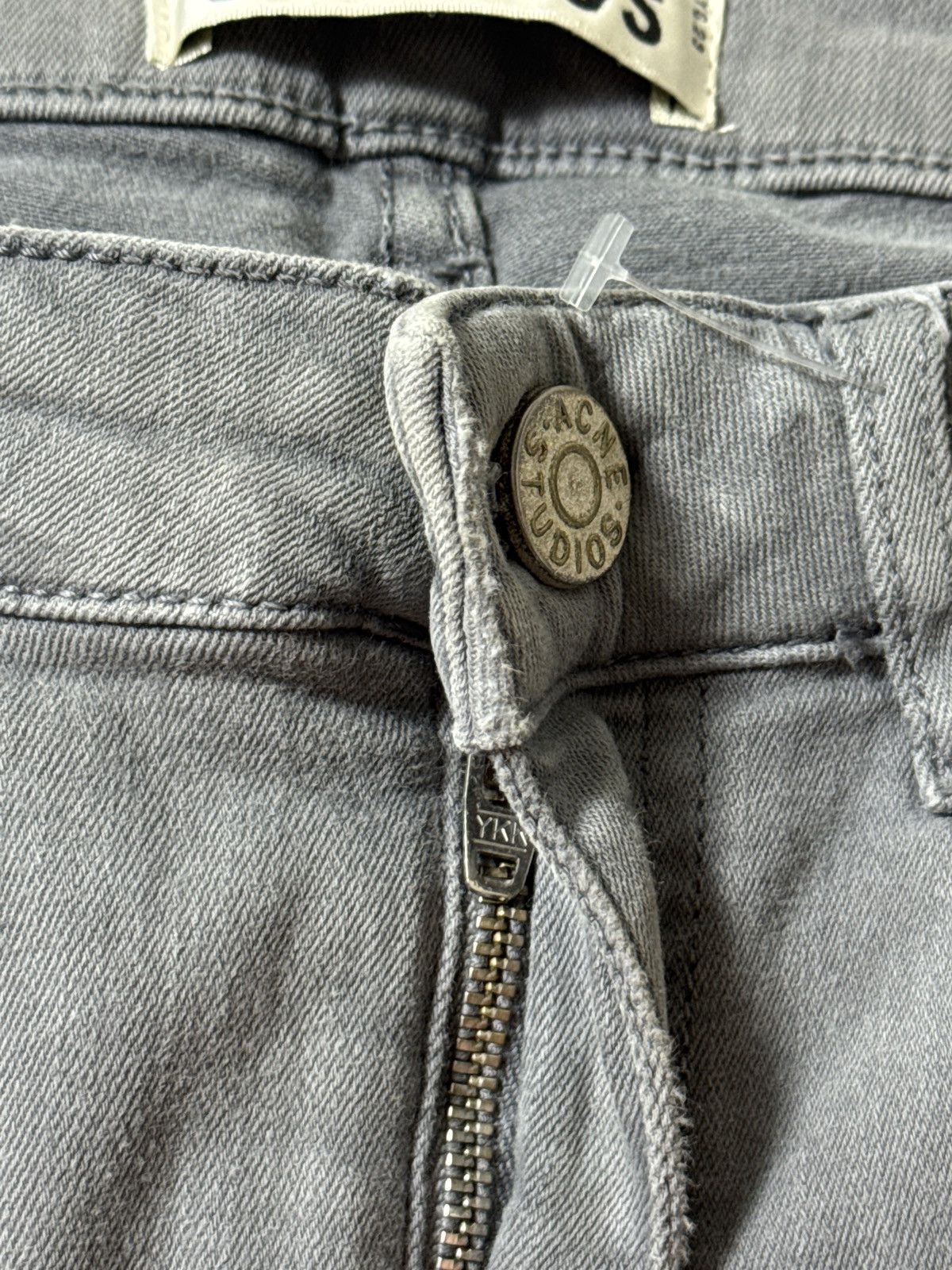 Acne Studios VINTAGE ACNE STUDIOS SKIN 5 USED GREY JEANS Size 29" - 6 Thumbnail