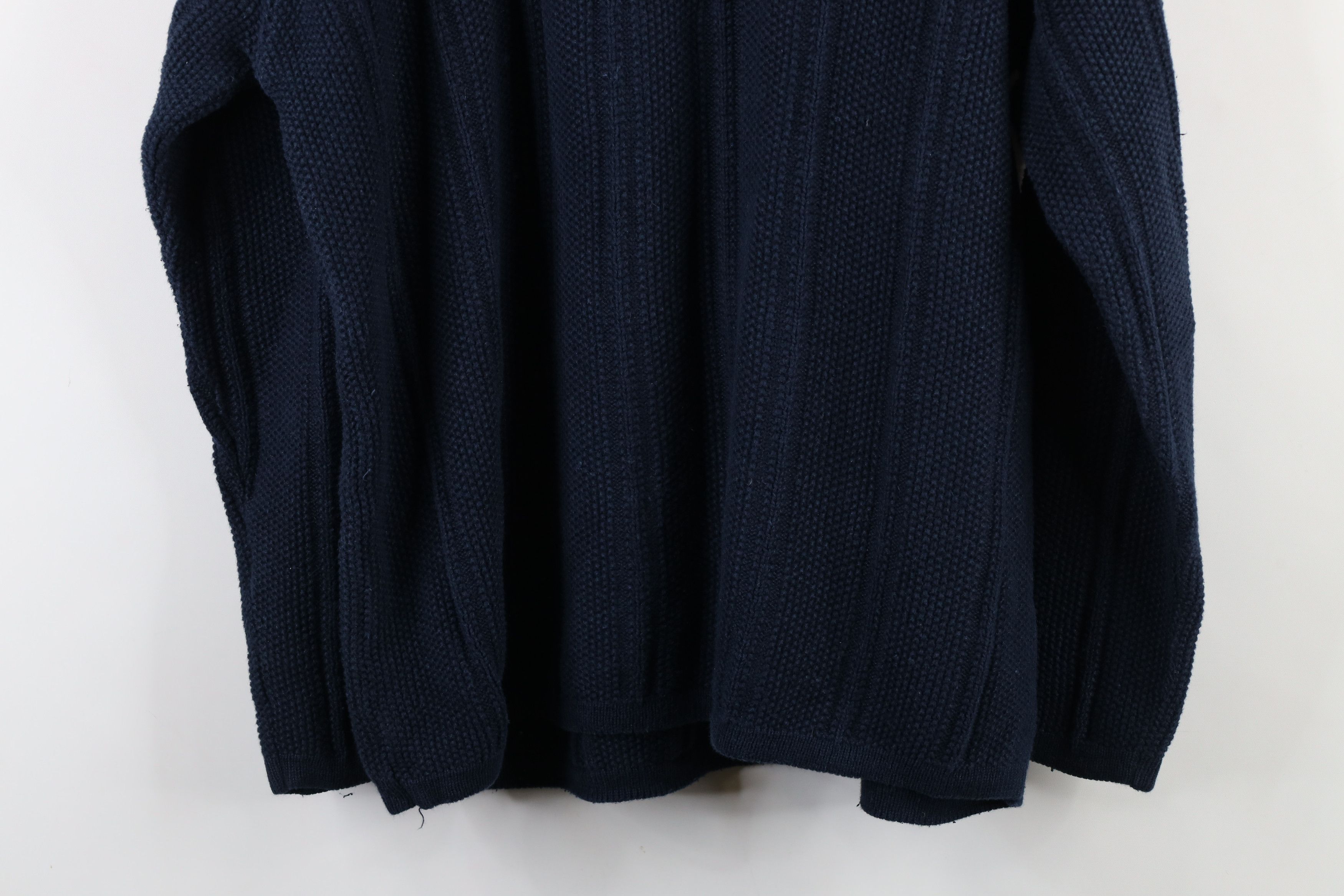 Vintage Vintage 90s Streetwear Heavyweight Knit Henley Sweater Size US L / EU 52-54 / 3 - 9 Thumbnail
