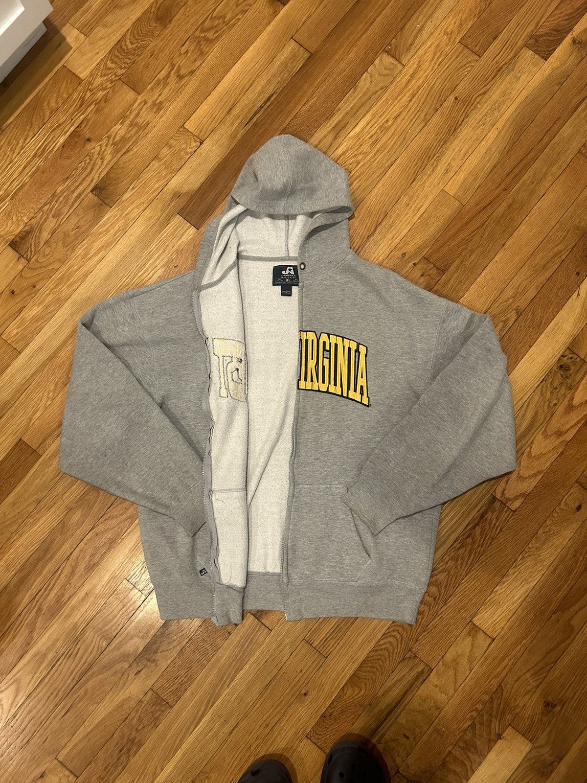 J. America × Vintage WEST VIRGINIA COLLEGIATE ZIP UP Size US XL / EU 56 / 4 - 4 Thumbnail