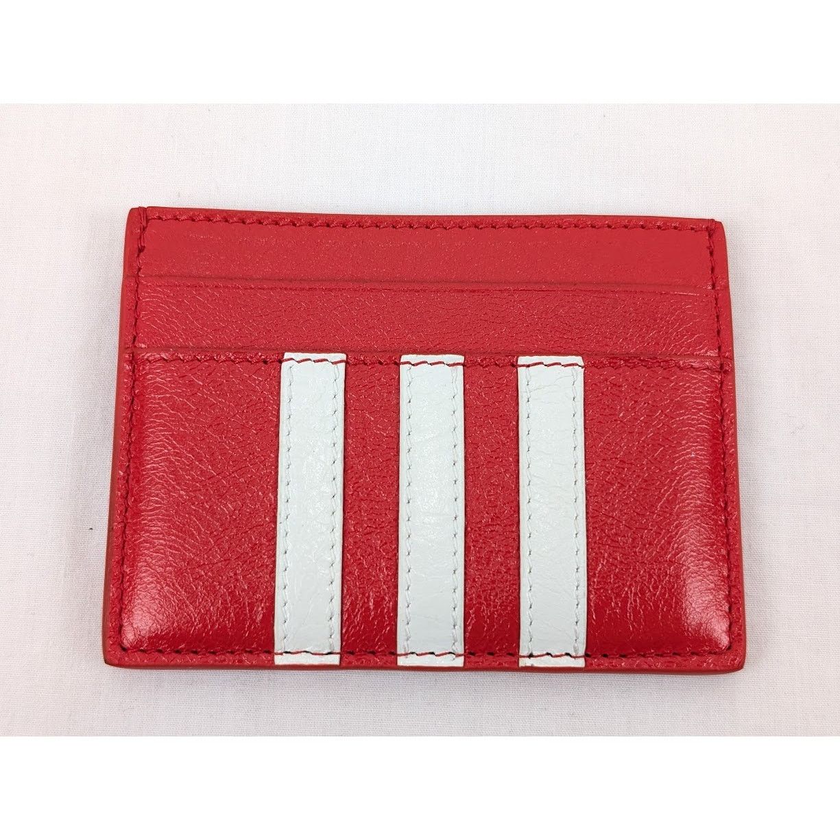 Balenciaga o1rshd1 Q:3 /DUP/ Size:OS / Arena Lamb Card Holder Red/White Size ONE SIZE - 4 Thumbnail