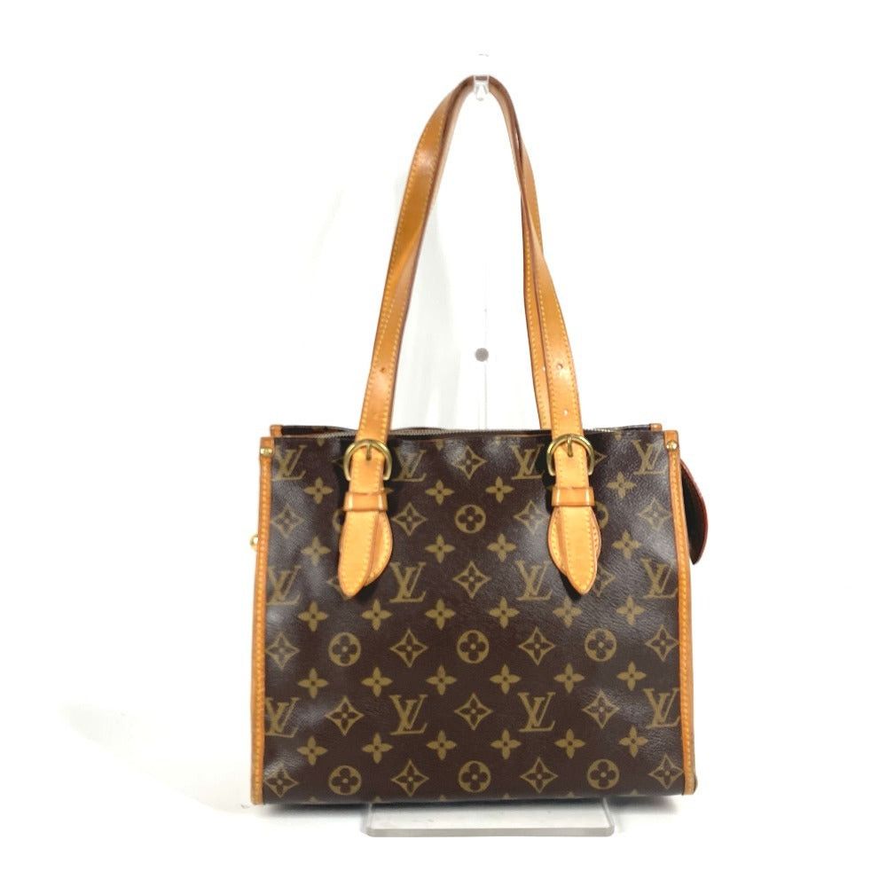 Louis Vuitton M40007 Monogram Popunkoo Luo. Briefcase Tote Bag Shawl Shoulder Canvas Unisex Brown, Women's