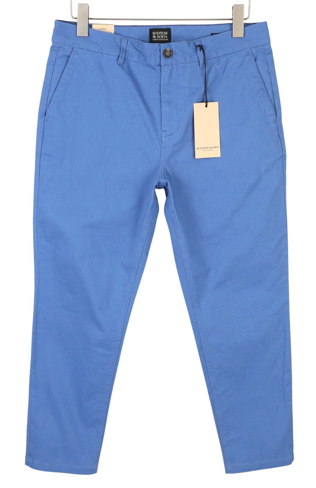 Scotch & Soda THE DRIFT W31/L32 Blue Tapered Stretch Trousers 88602 Size US 31 - 1 Thumbnail