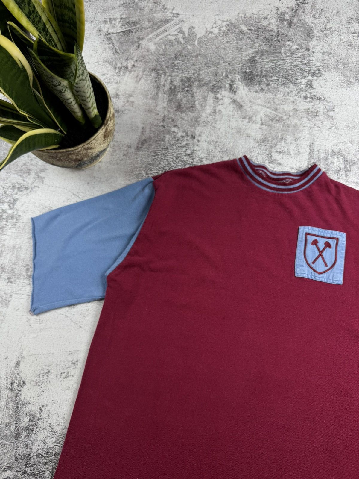 Vintage West Ham 1966 Arkwright Sportswear 48/120 cm XL Soccer Football Jersey T Shirt Size US XL / EU 56 / 4 - 6 Thumbnail
