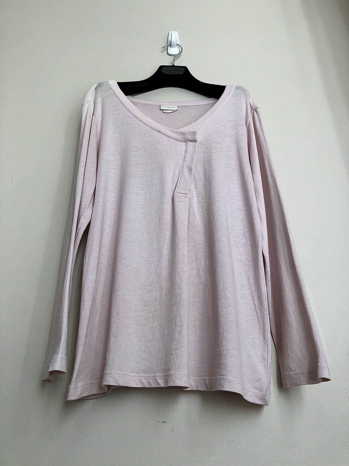 Dries Van Noten Dries Van Noten Vintage Pink Hidden Button Henley Size US S / EU 44-46 / 1 - 4 Thumbnail