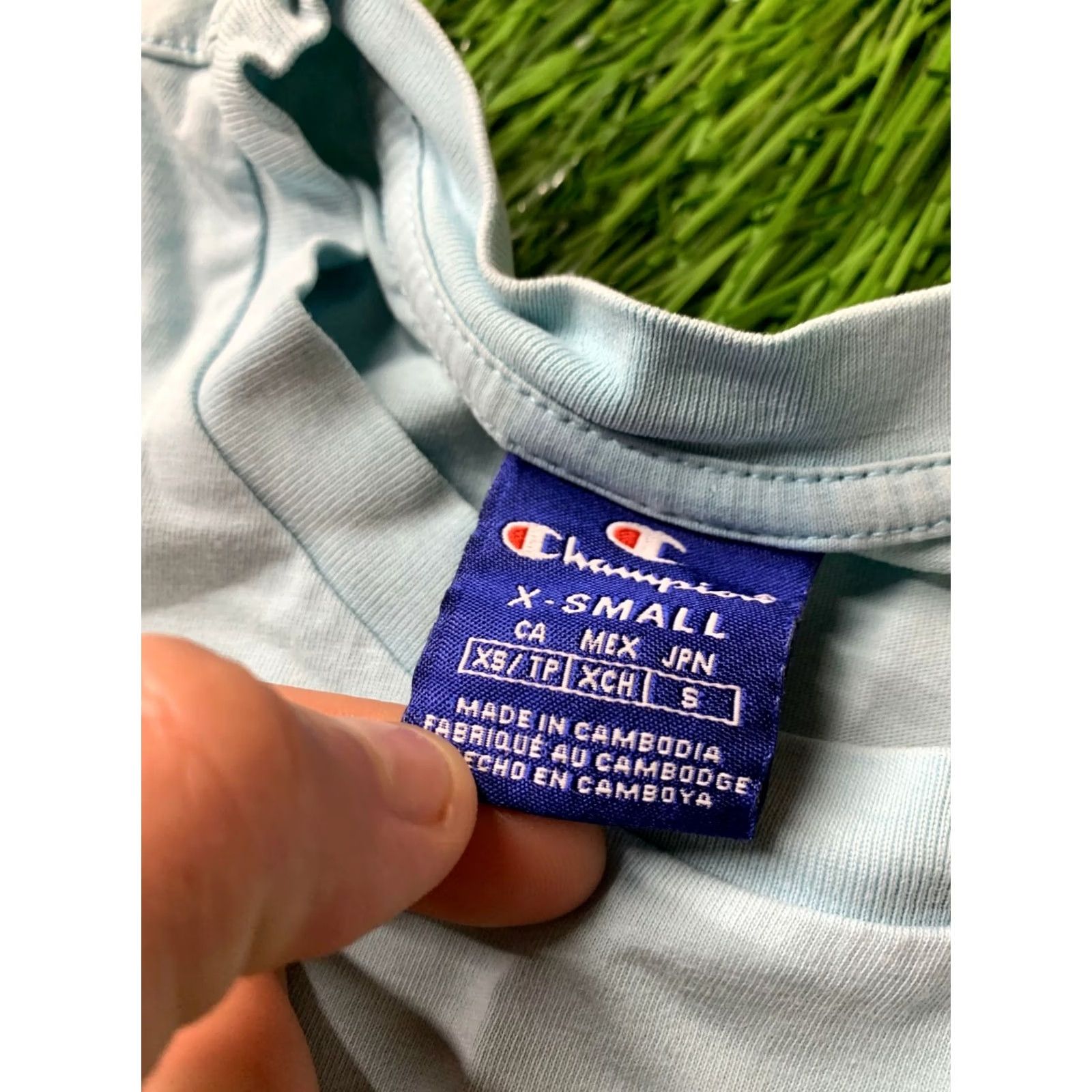 Champion Champion Mens Casual Shirt T-Shirt Tee Jersey Trikot Camiseta XS Blue Graphic Print Short Sleeve Classic Fit Logo"} Size US XS / EU 42 / 0 - 5 Thumbnail