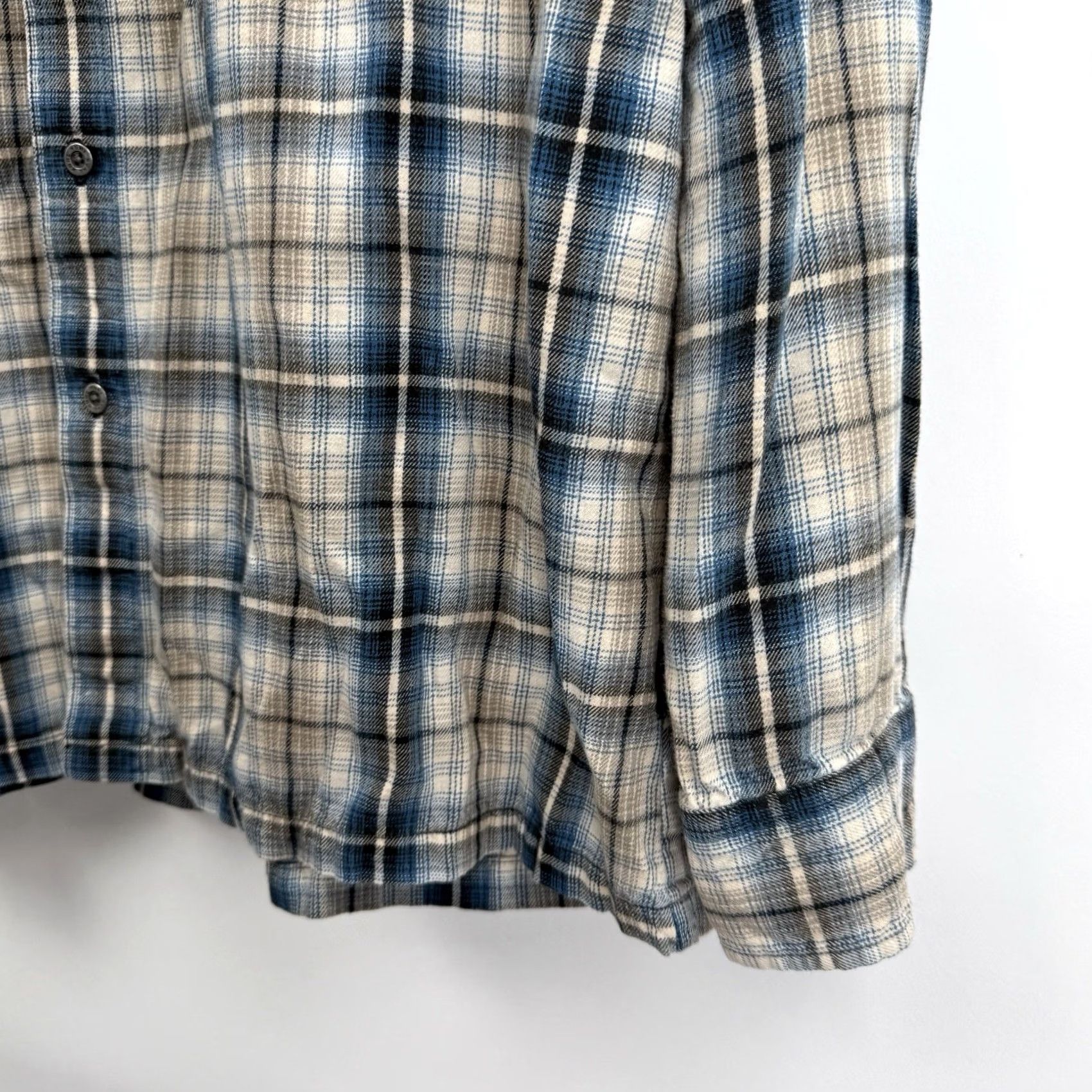 Vintage KÜHL Flannel Shirt Mens XL Long Sleeve Blue Plaid Hiking Lightweight Size US XL / EU 56 / 4 - 7 Thumbnail