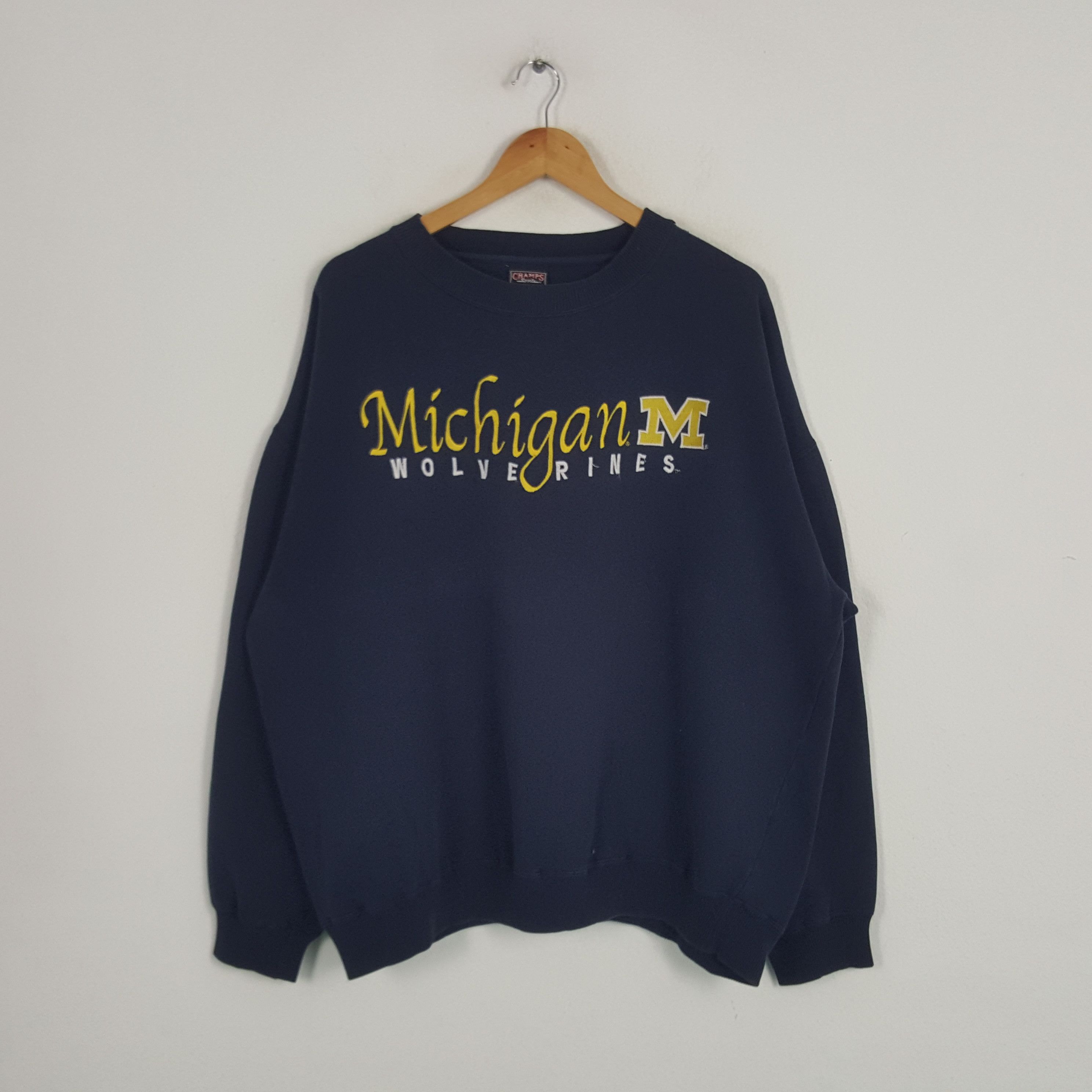 NFL × Vintage Vintage Michigan Wolverines American Football Sweatshirt Size US XXL / EU 58 / 5 - 1 Thumbnail
