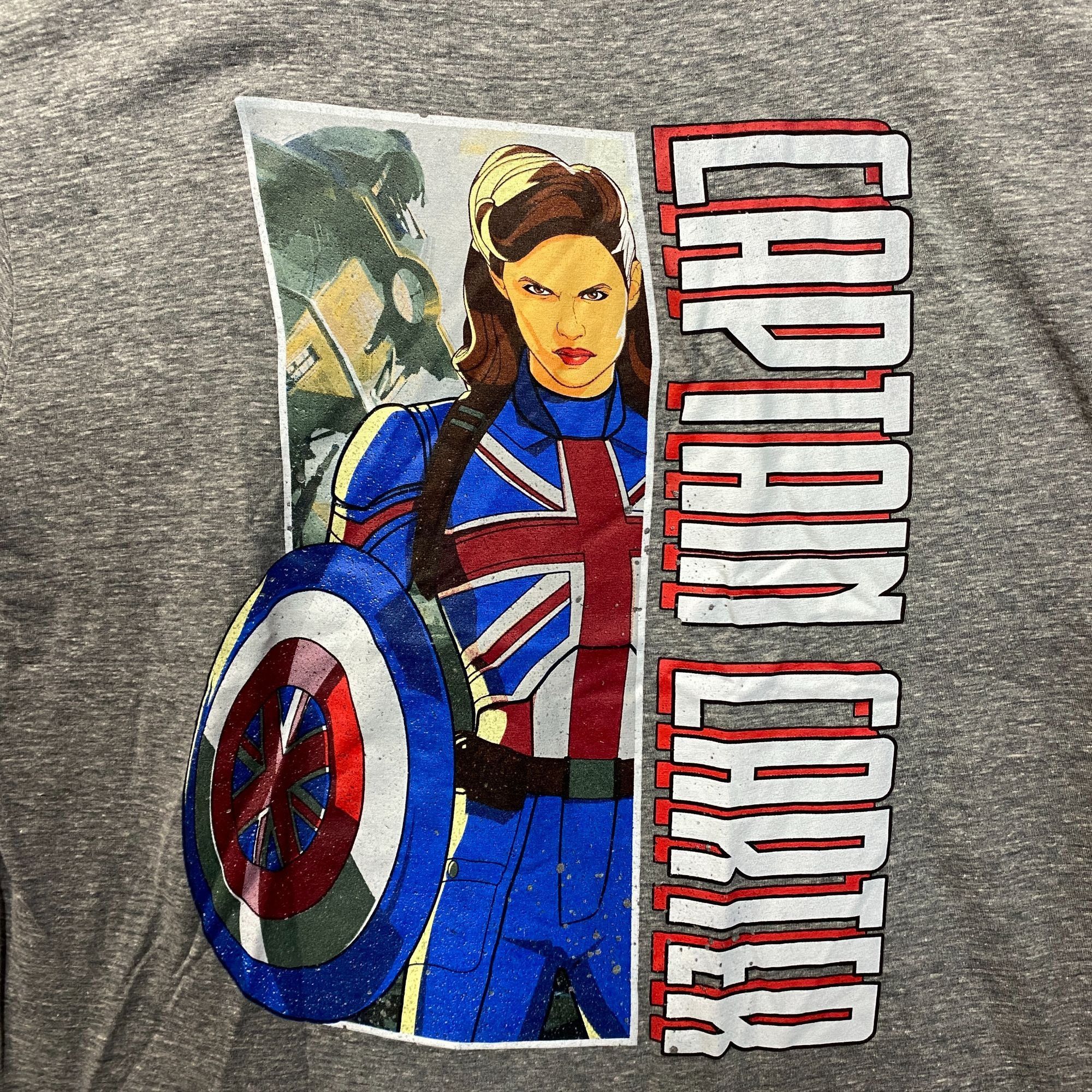 Marvel Comics Marvel What If Captain Carter Gray T-Shirt XL Size US XL / EU 56 / 4 - 2 Thumbnail