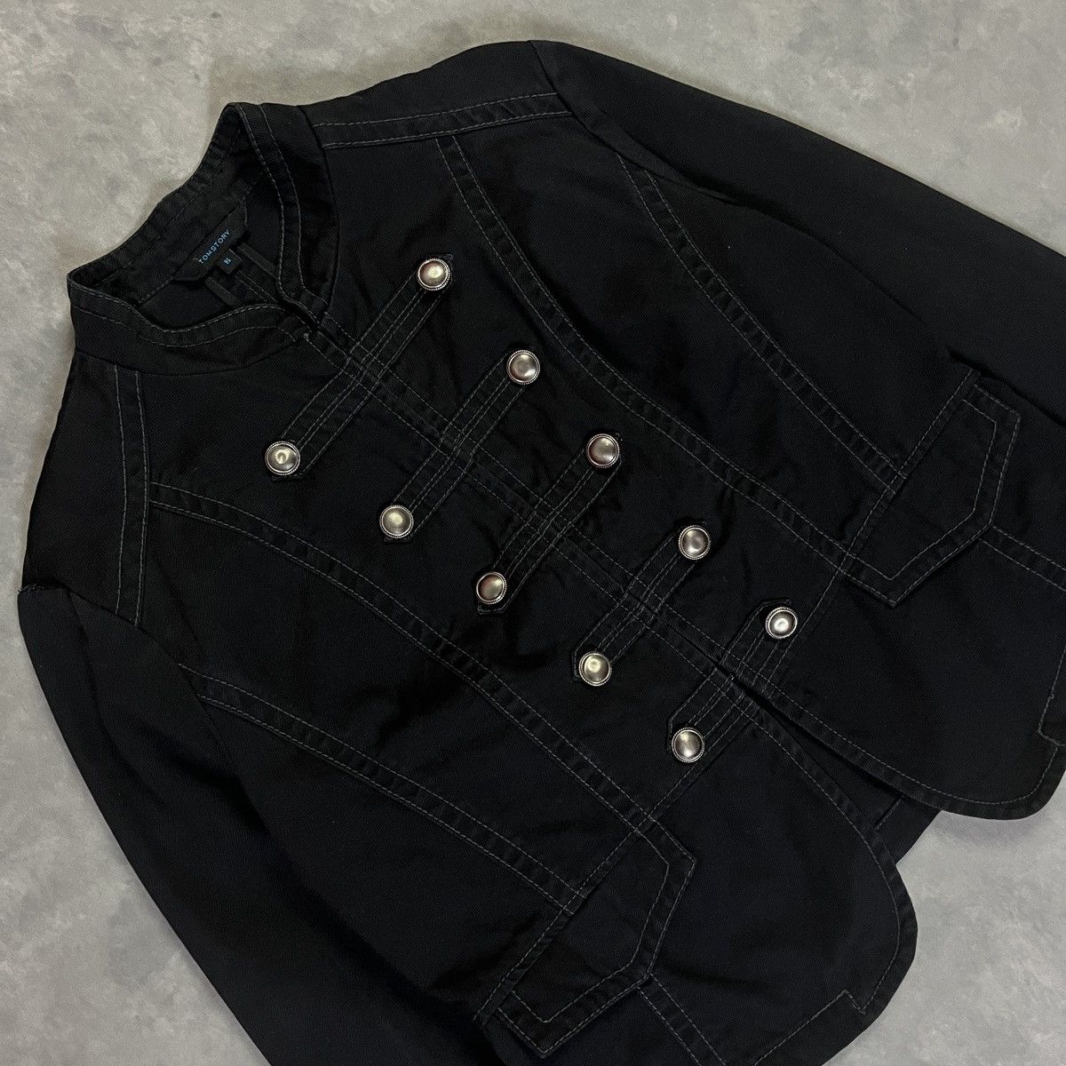 14th Addiction Vintage Napoleonic Military Gothic Cropped Vkei Ifsix Jacket Size XS / US 0-2 / IT 36-38 - 3 Thumbnail