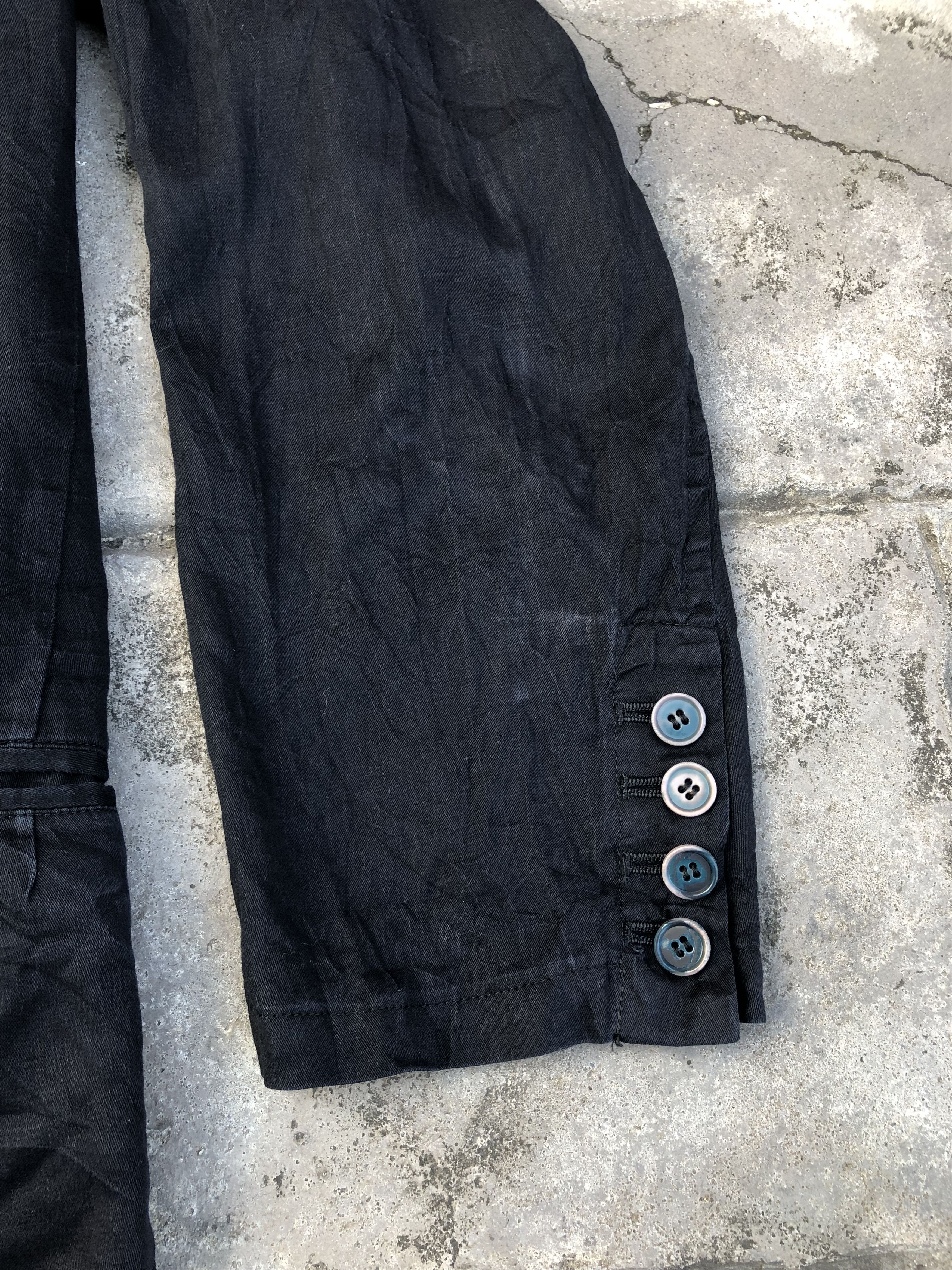 Y's Y’s by Yohji Yamamoto Double-Breasted Black Blazer – Japan Size 48R - 4 Thumbnail