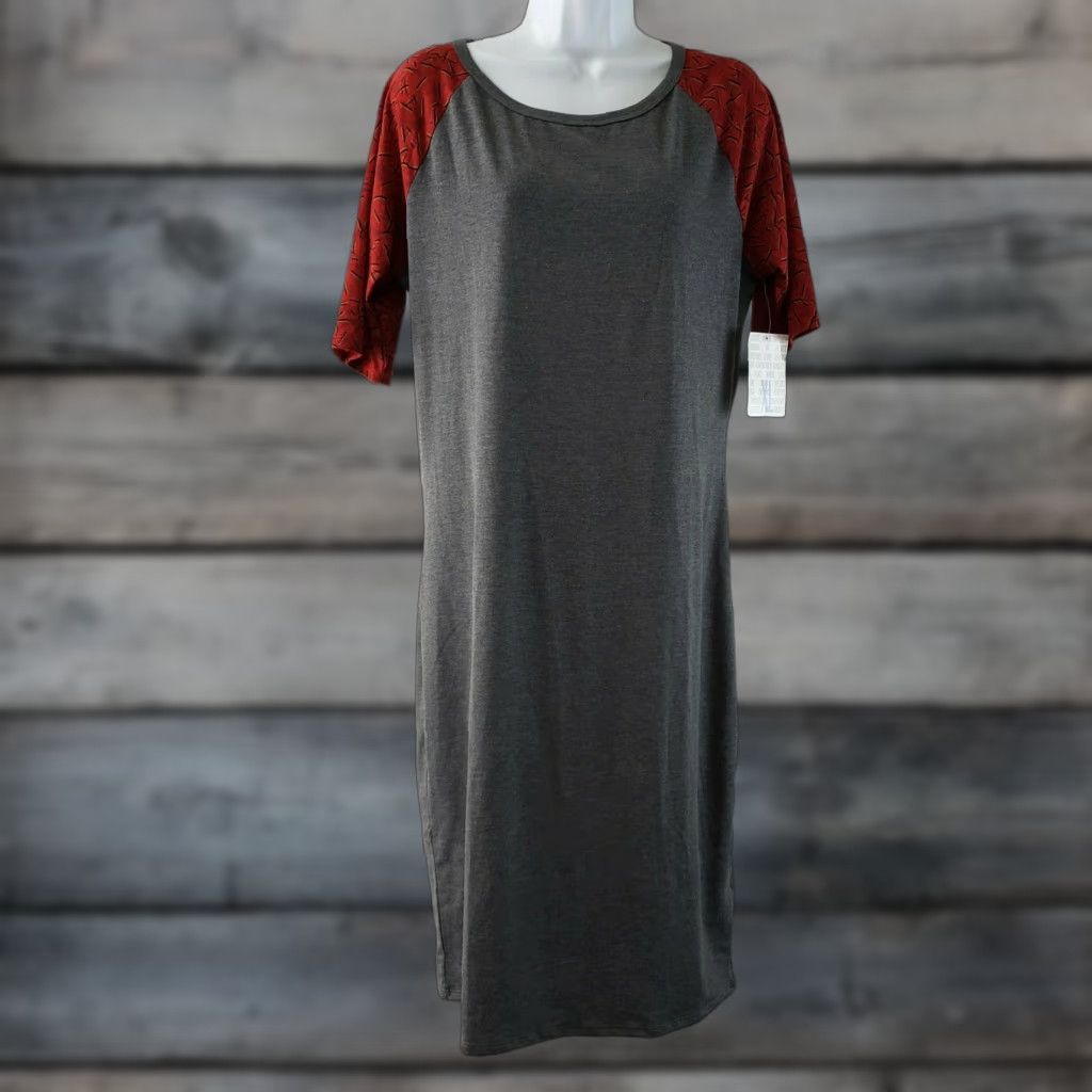 Vintage LuLaRoe Julia Dress Womens XL Red Half Sleeves Polyester Blend Size XL / US 12-14 / IT 48-50 - 1 Thumbnail