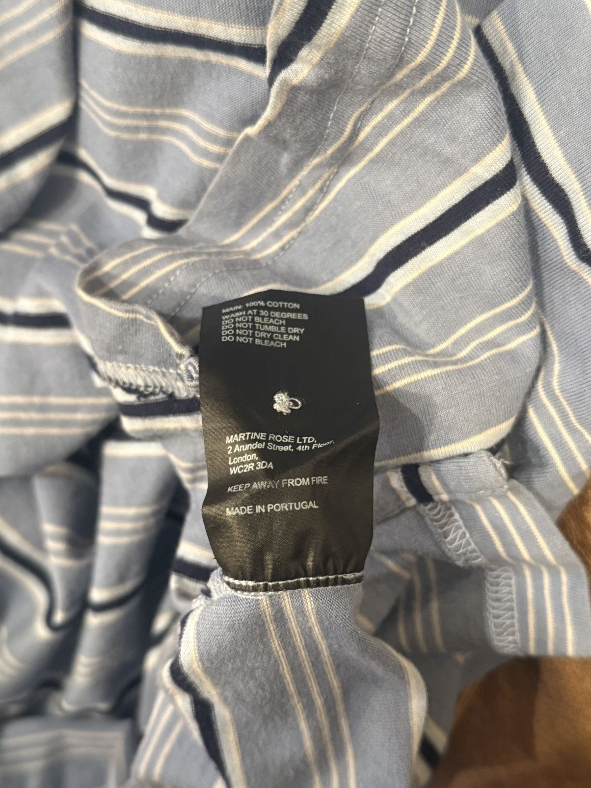 Martine Rose Martine Rose “Styled For Comfort” Striped Long Sleeve Polo Size US L / EU 52-54 / 3 - 4 Thumbnail
