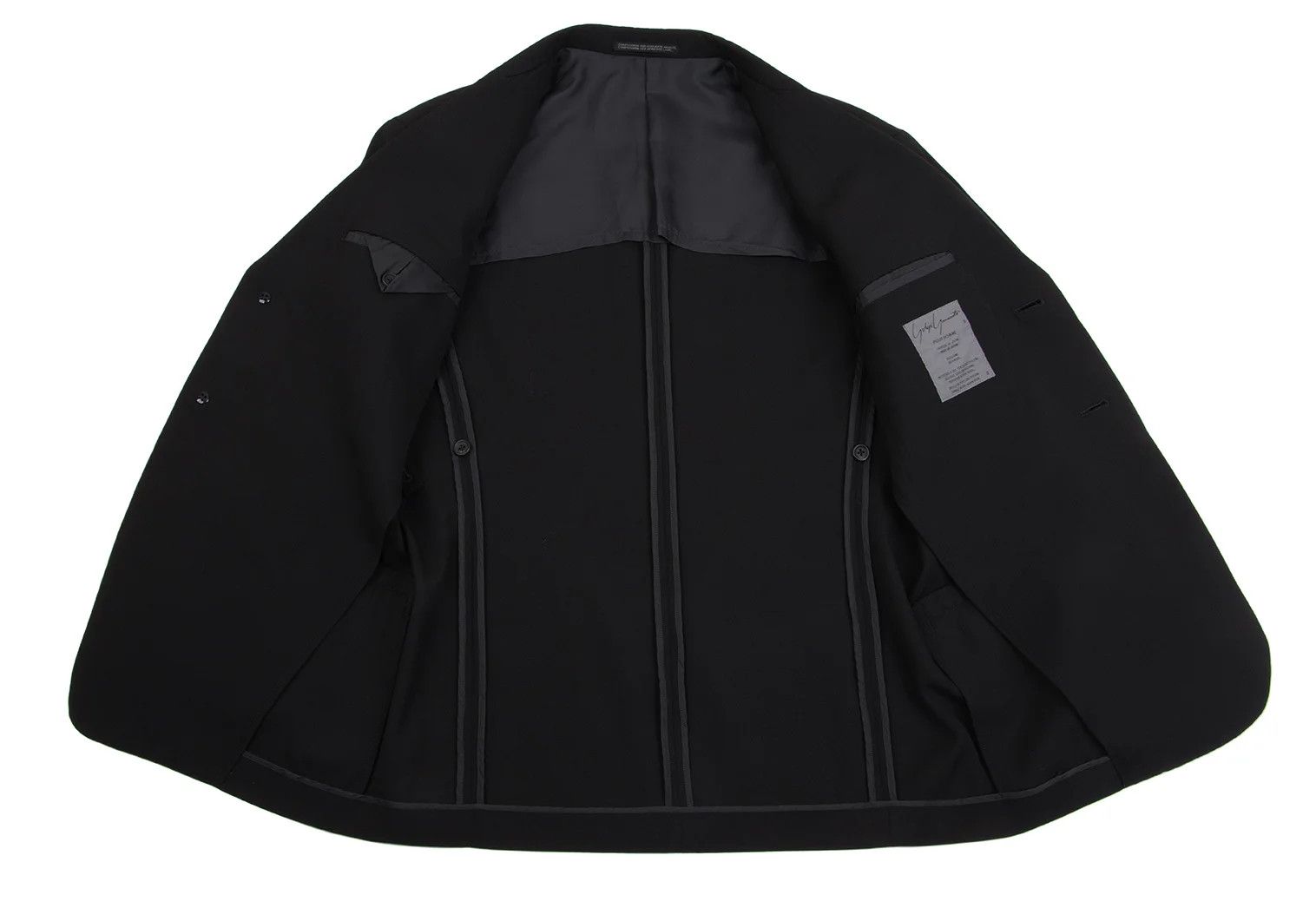 Yohji Yamamoto Yohji Yamamoto Wool Gabardine Jacket Black S Size US S / EU 44-46 / 1 - 11 Thumbnail