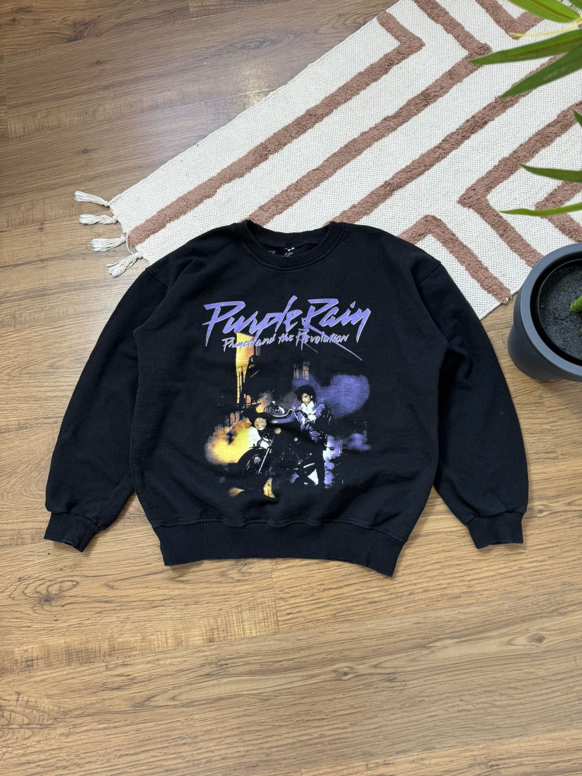 Band Tees 1990s PURPLE RAIN BAND PRINTED SWEATSHIRT Size M / US 6-8 / IT 42-44 - 3 Thumbnail