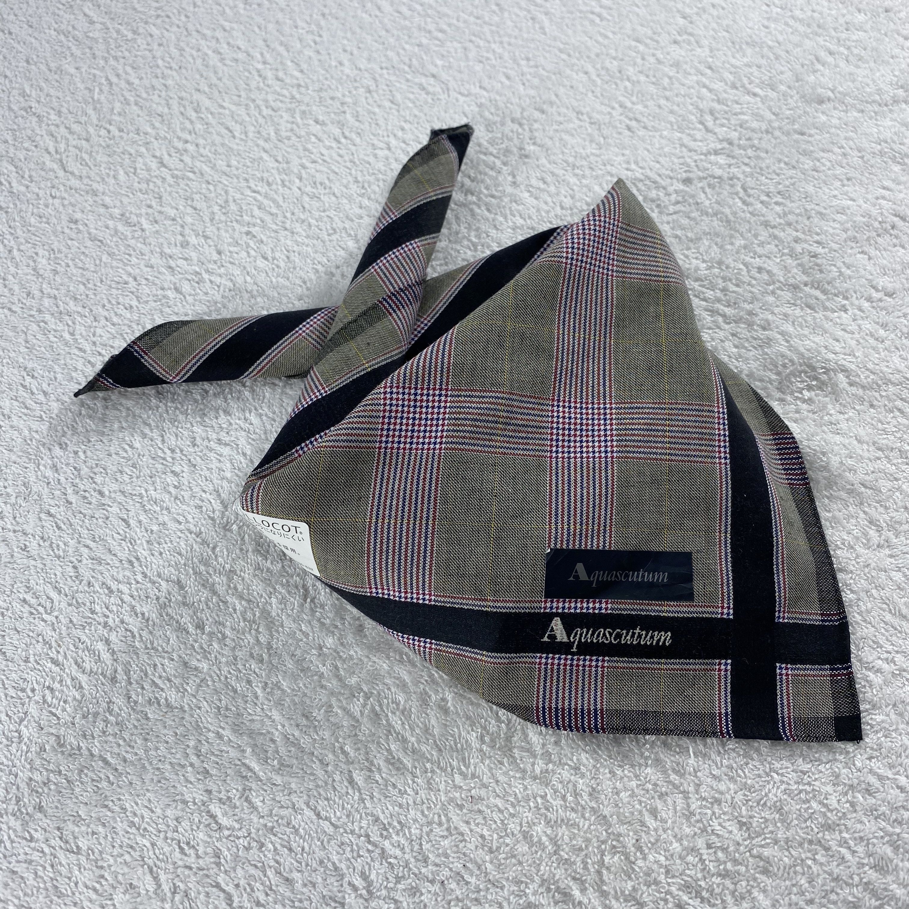Aquascutum × Vintage Aquascutum Handkerchief / Neckerchief / Bandana Size ONE SIZE - 2 Thumbnail