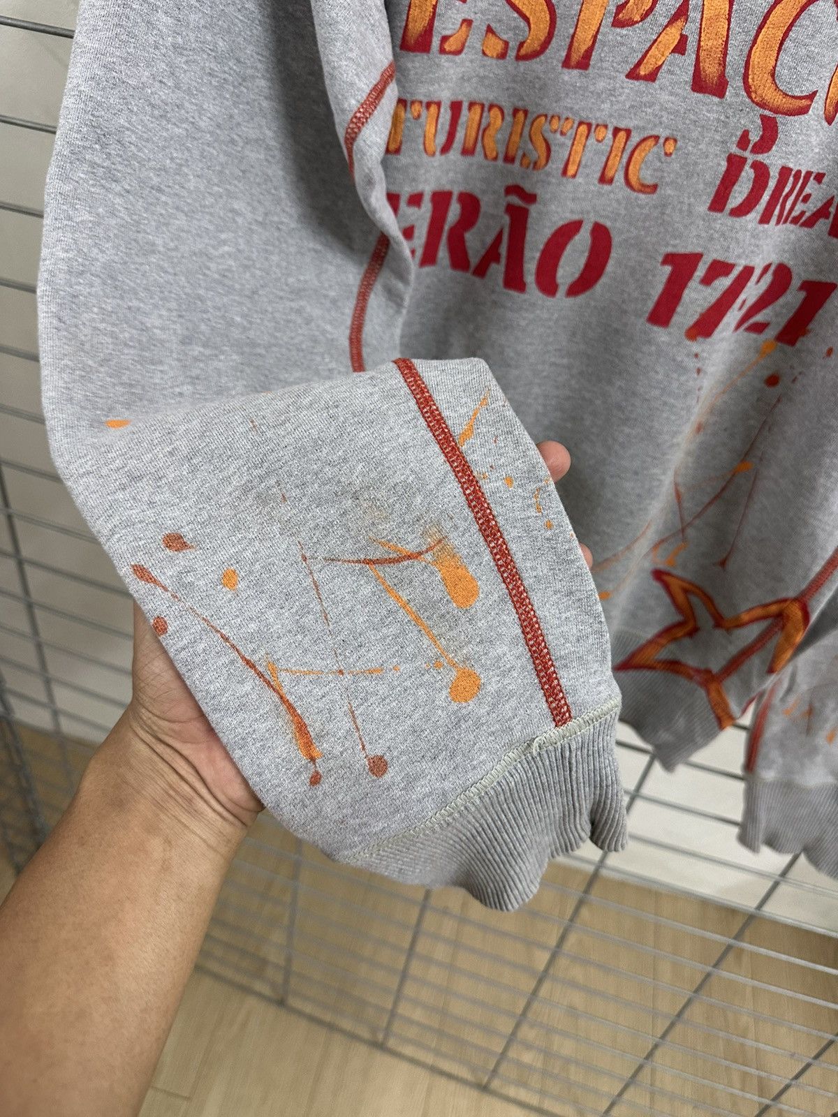 Diesel Vtg Diesel Industry Futuristic Dream Y2K Splatter Sweatshirt Size US L / EU 52-54 / 3 - 8 Thumbnail