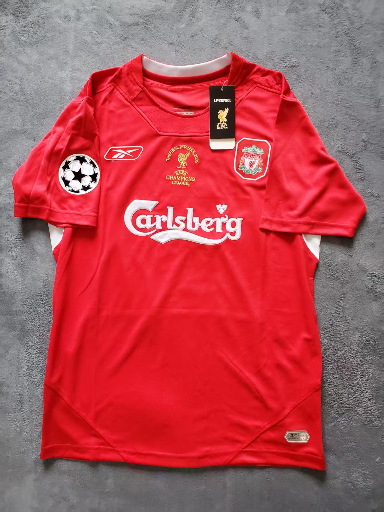 2005 Liverpool #8 Steven Gerrard Jersey