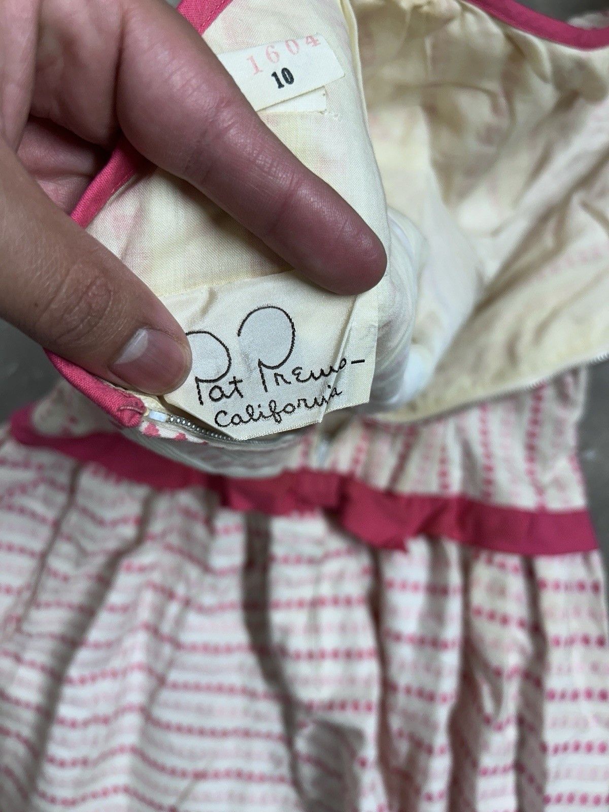 Other Vintage 50’s Pat Premo California Dot Cotton Dress Size 10 Size L / US 10 / IT 46 - 11 Thumbnail