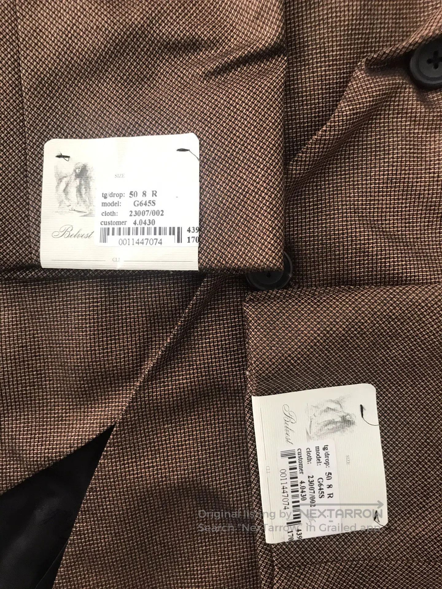 Ermenegildo Zegna Handmade Cashmere Suit by Belvest. Size US L / EU 52-54 / 3 - 4 Thumbnail