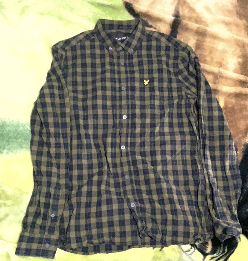 Lyle & Scott Lyle & Scott Olive shirt Size US S / EU 44-46 / 1 - 1 Thumbnail