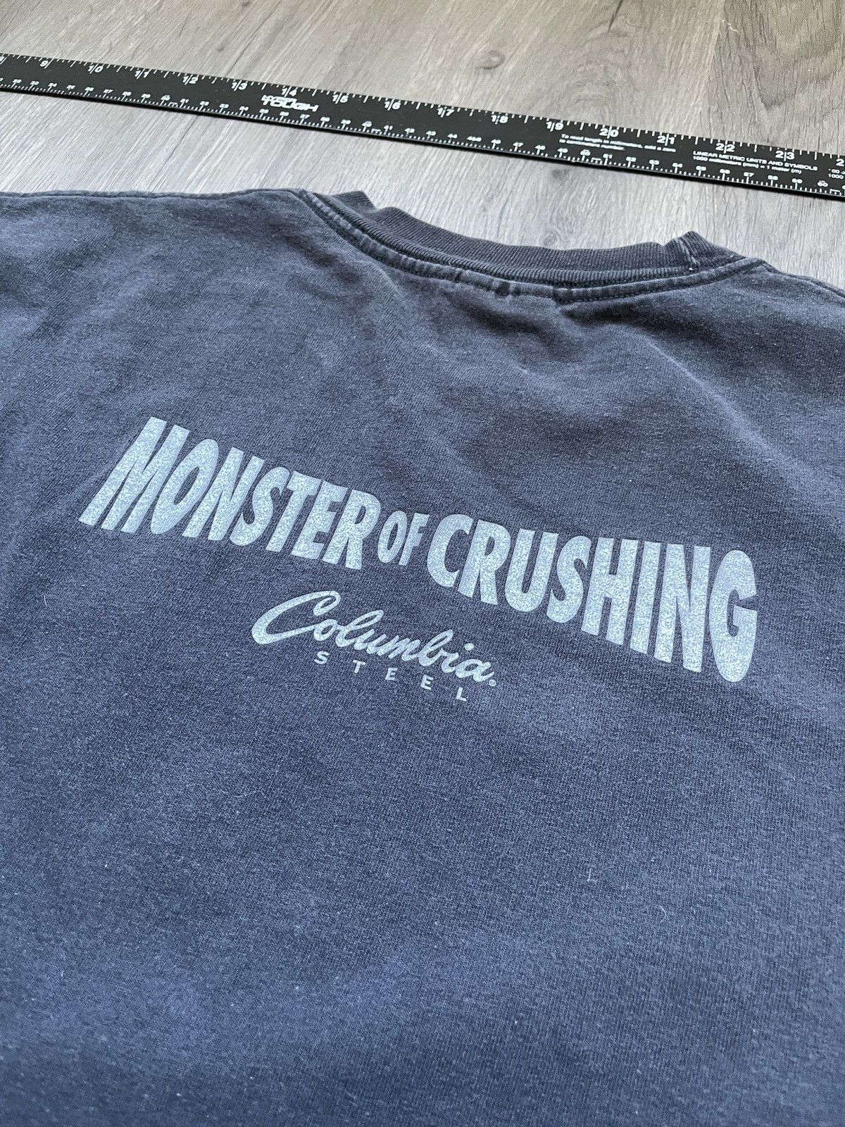 Vintage Y2K Columbria Steel “Monster of Crushing” T-shirt (Sz. XL) Size US XL / EU 56 / 4 - 6 Thumbnail