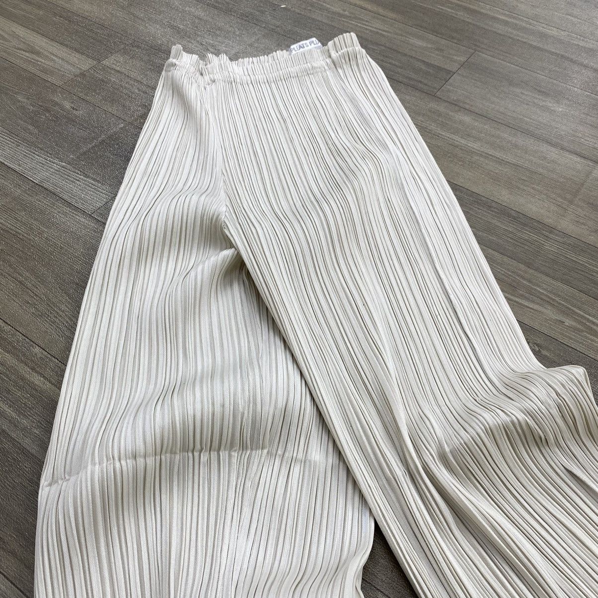 Homme Plisse Issey Miyake 2000s Pleast Please Issey Miyake Biege Pants Size US 27 - 14 Thumbnail