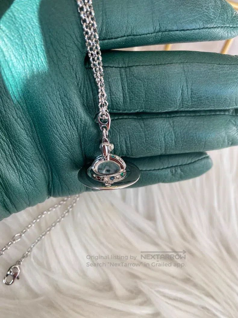 Vivienne Westwood Vivienne Westwood Medium silver orb necklace Size ONE SIZE - 2 Thumbnail