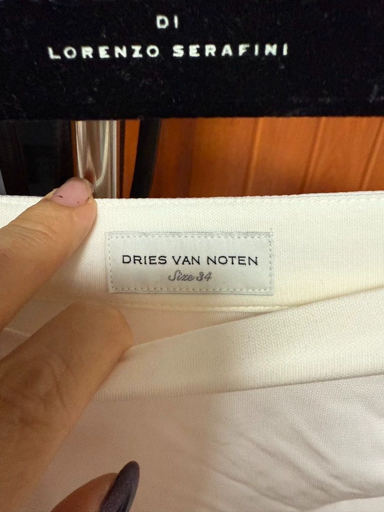Dries Van Noten dries van noten size:34 White body-hugging skirt Size 42" / US 20 - 5 Thumbnail