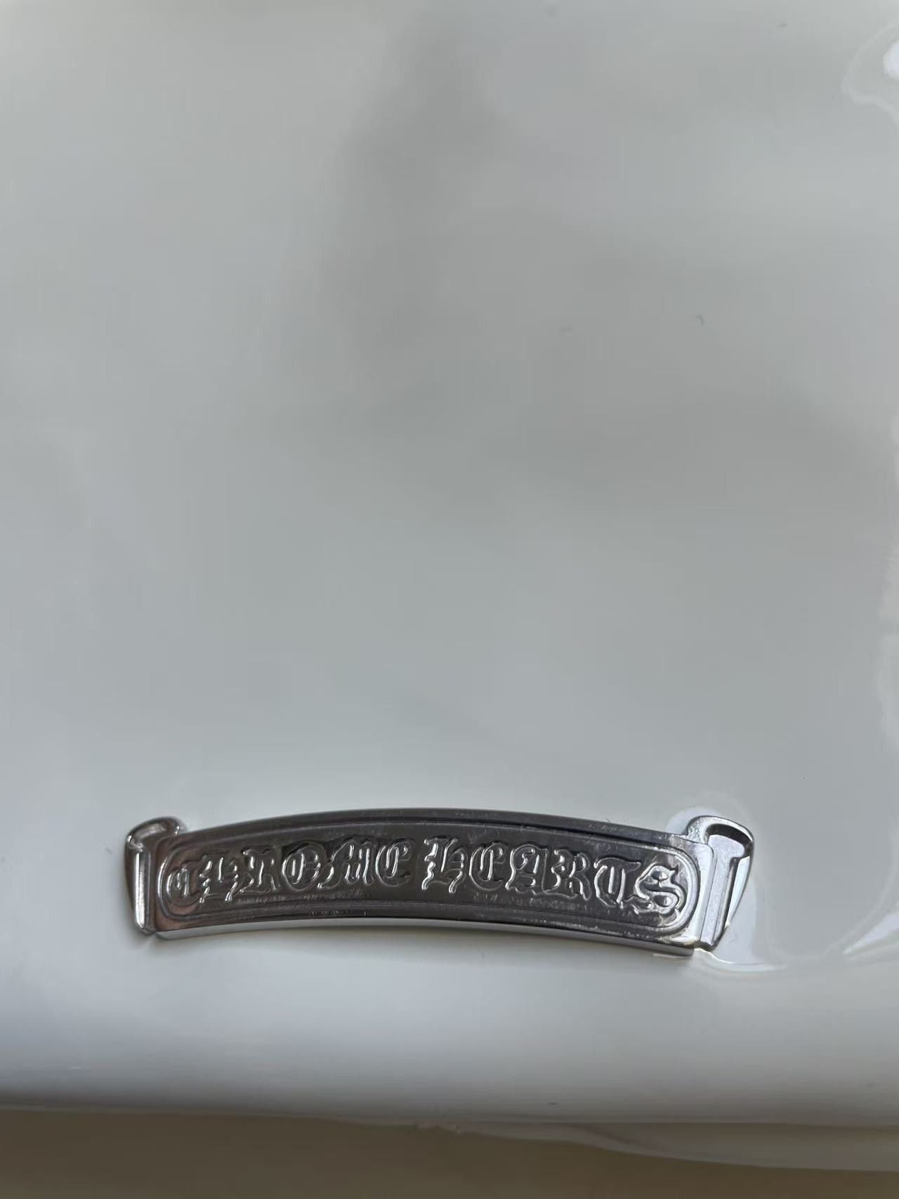 Chrome Hearts Chrome Hearts Silver Dagger Leather White Chicken Nugget Bag Size ONE SIZE - 8 Thumbnail