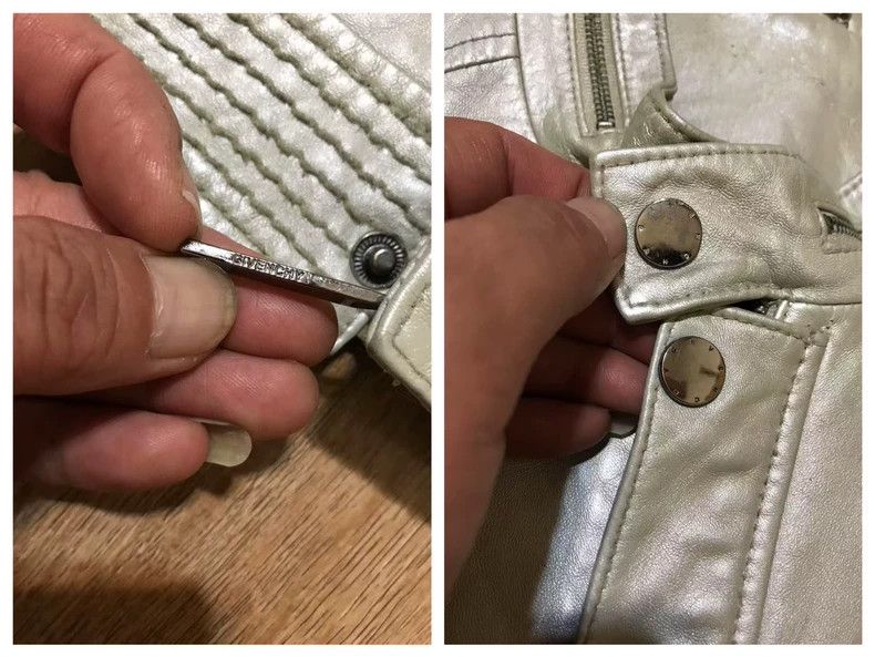 Givenchy Givenchy Men's silver lamb leather stand collar zipper coa Size US M / EU 48-50 / 2 - 8 Thumbnail