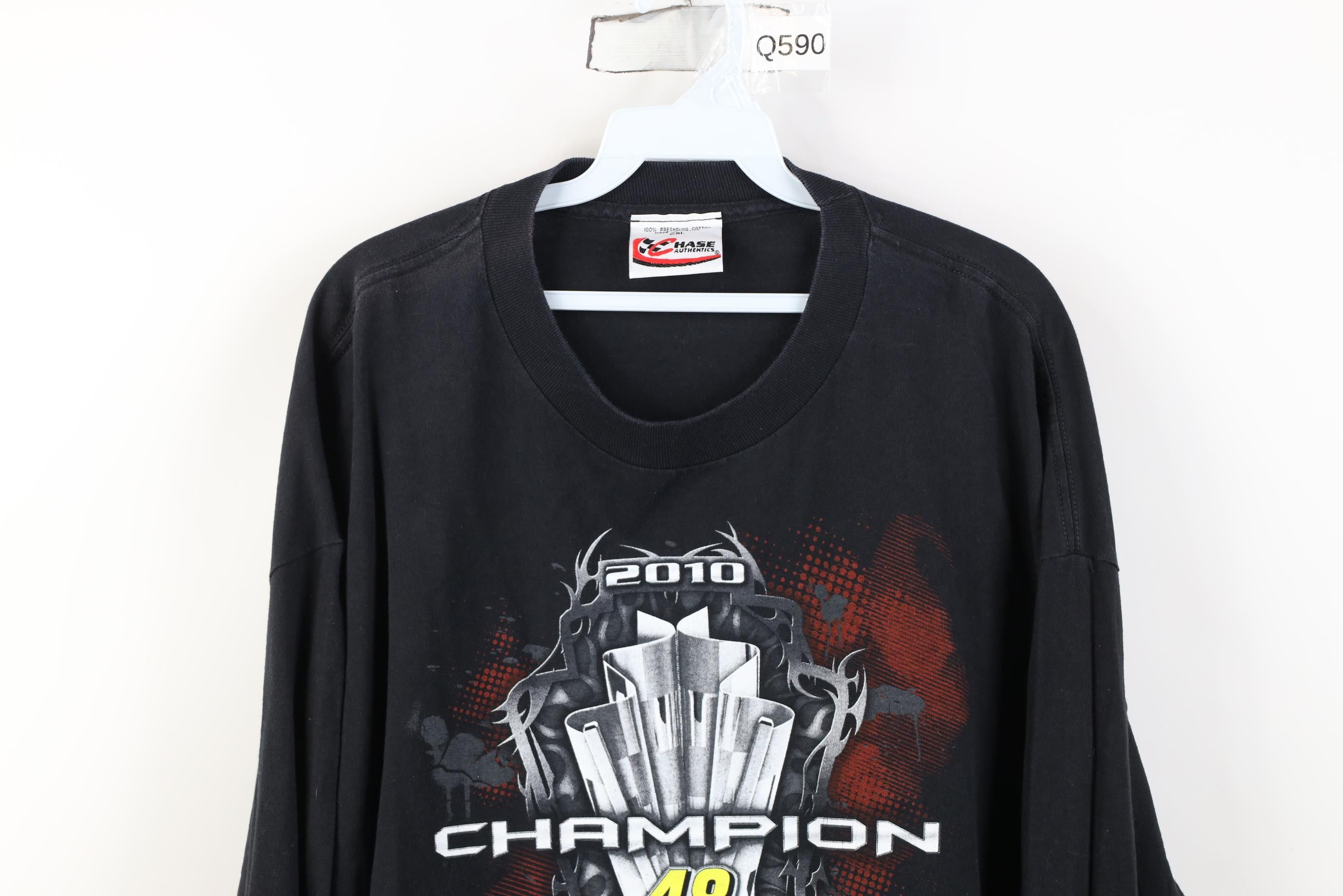 Vintage Vintage Y2K NASCAR Champ Jimmie Johnson Long Sleeve T-Shirt Size US XXL / EU 58 / 5 - 2 Thumbnail