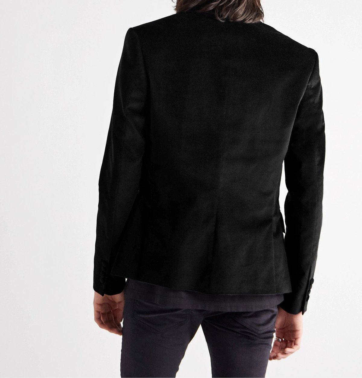 Amiri o1y0525 Velvet Blazer in Black Size US M / EU 48-50 / 2 - 4 Thumbnail