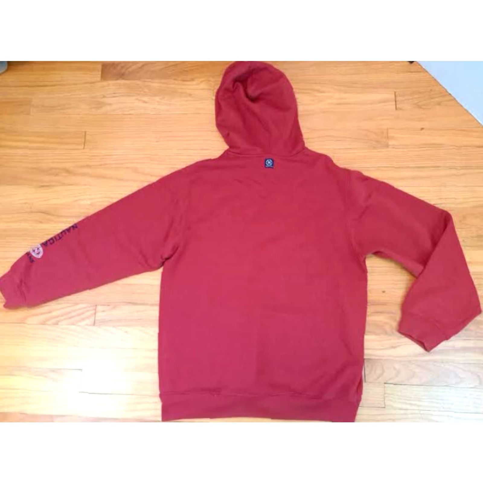 Nautica Nautica Sweatshirt Hoodie Men Medium Red Embroidered Pullover Hooded Sweatshirt Canvas 28in 25in Chest Size US M / EU 48-50 / 2 - 4 Thumbnail