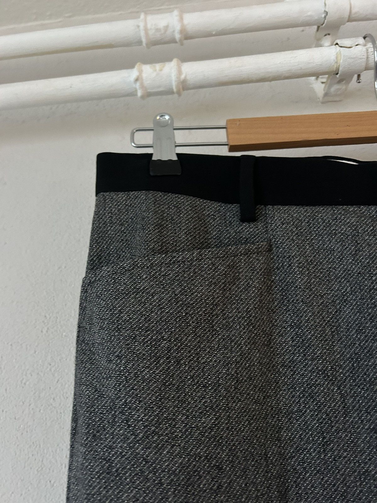 Maison Margiela Maison Martin Margiela Herringbone Wool-Blend Trousers Size US 32 / EU 48 - 6 Thumbnail
