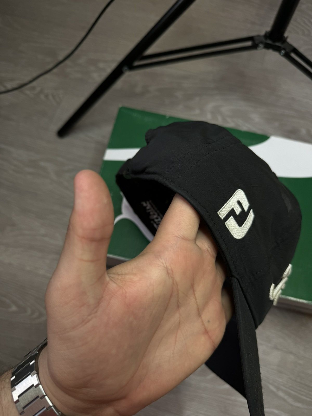 Footjoy × Japanese Brand × Titleist Titleist ProV1 FootJoy Golfing Logos Grey Adjustable Hat Size ONE SIZE - 5 Thumbnail