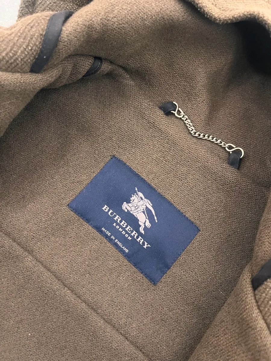 Burberry 2000s Burberry Khaki Hooded Wool Jacket Size US S / EU 44-46 / 1 - 9 Thumbnail