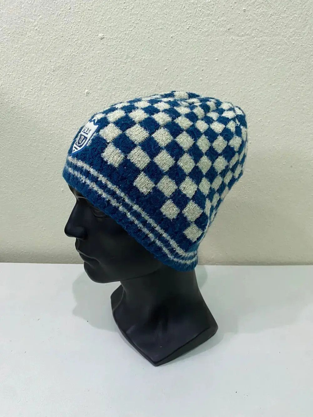 Japanese Brand × Vintage Vintage MPS Small Logo Plaid Tartan Beanie Hat Size ONE SIZE - 3 Thumbnail