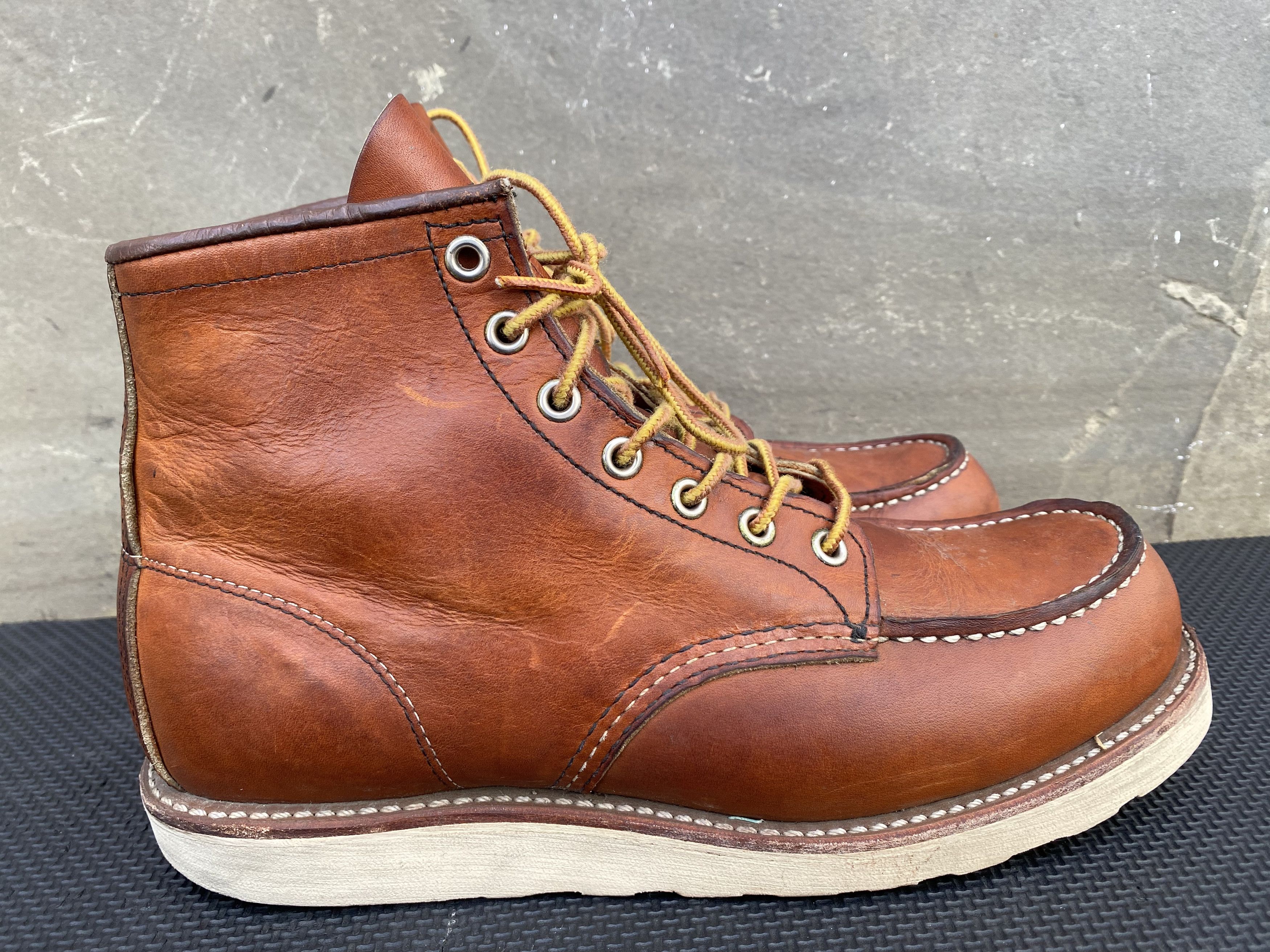 Red Wing Redwing 875 Classic Moc Boots Mens Brown Leather Made In