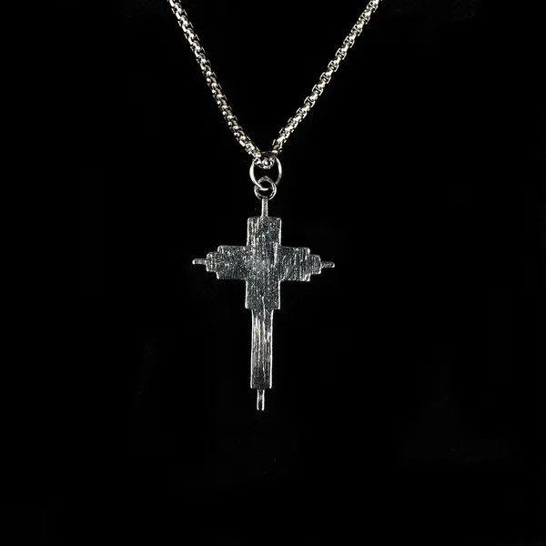 Jewelry Abstract Cross Punk Necklace Chain Size ONE SIZE - 5 Thumbnail