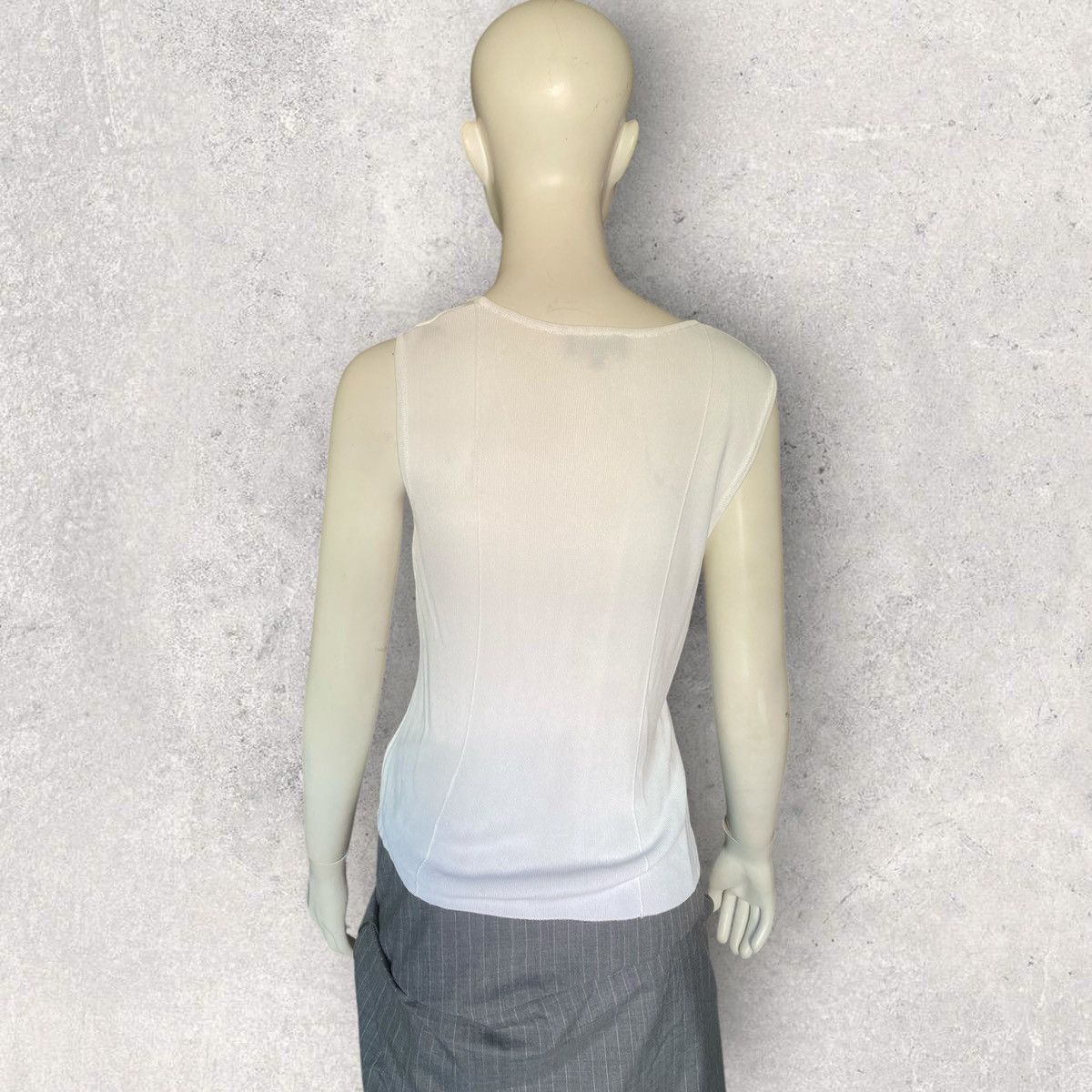 Gucci 1997 Rayon Ribbed Blouse By Tom Ford Size M / US 6-8 / IT 42-44 - 4 Thumbnail
