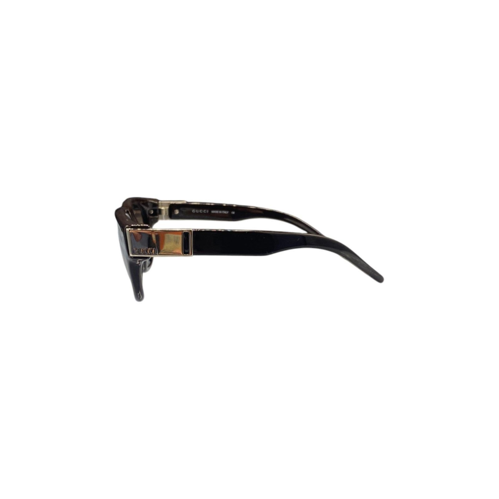 Gucci Brown Chunky Flat Top Sunglasses Size ONE SIZE - 3 Thumbnail