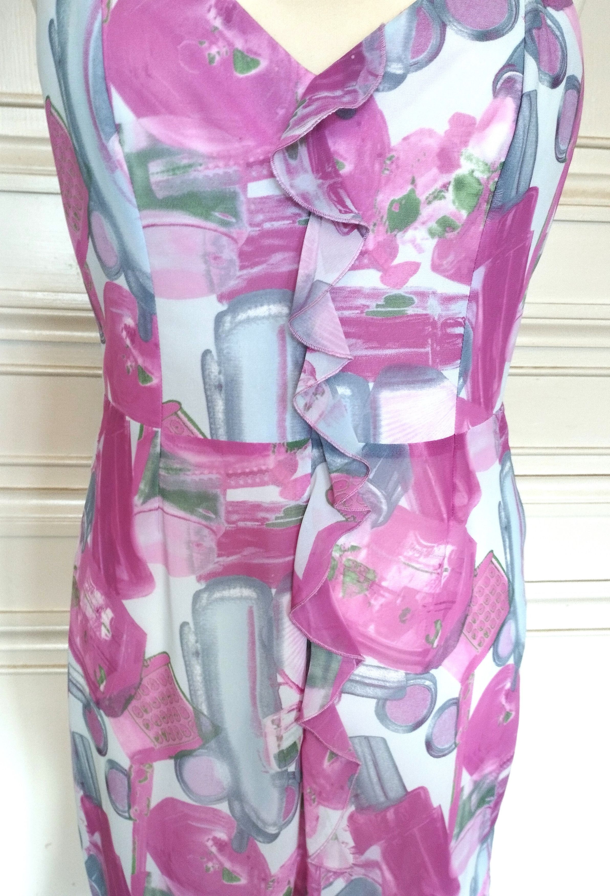 Designer Nathalie Chaize Créatrice Robe Cocktail T M Size M / US 6-8 / IT 42-44 - 7 Thumbnail