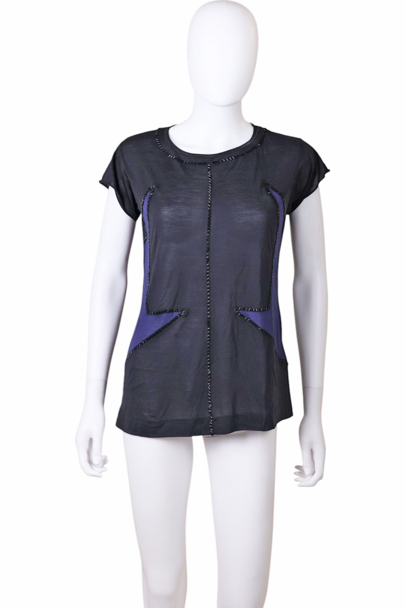 John Galliano Blue embellished tee Size M / US 6-8 / IT 42-44 - 1 Thumbnail