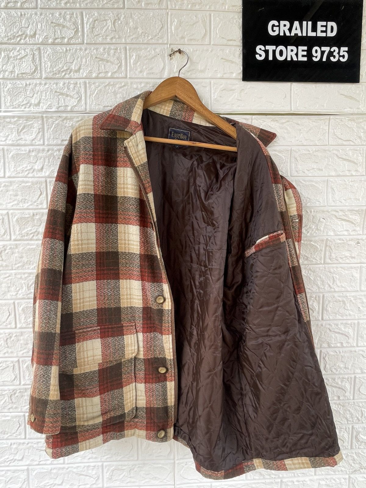 Japanese Brand × Vintage Vintage Easy Boy Wool Flannel Size US XL / EU 56 / 4 - 5 Thumbnail