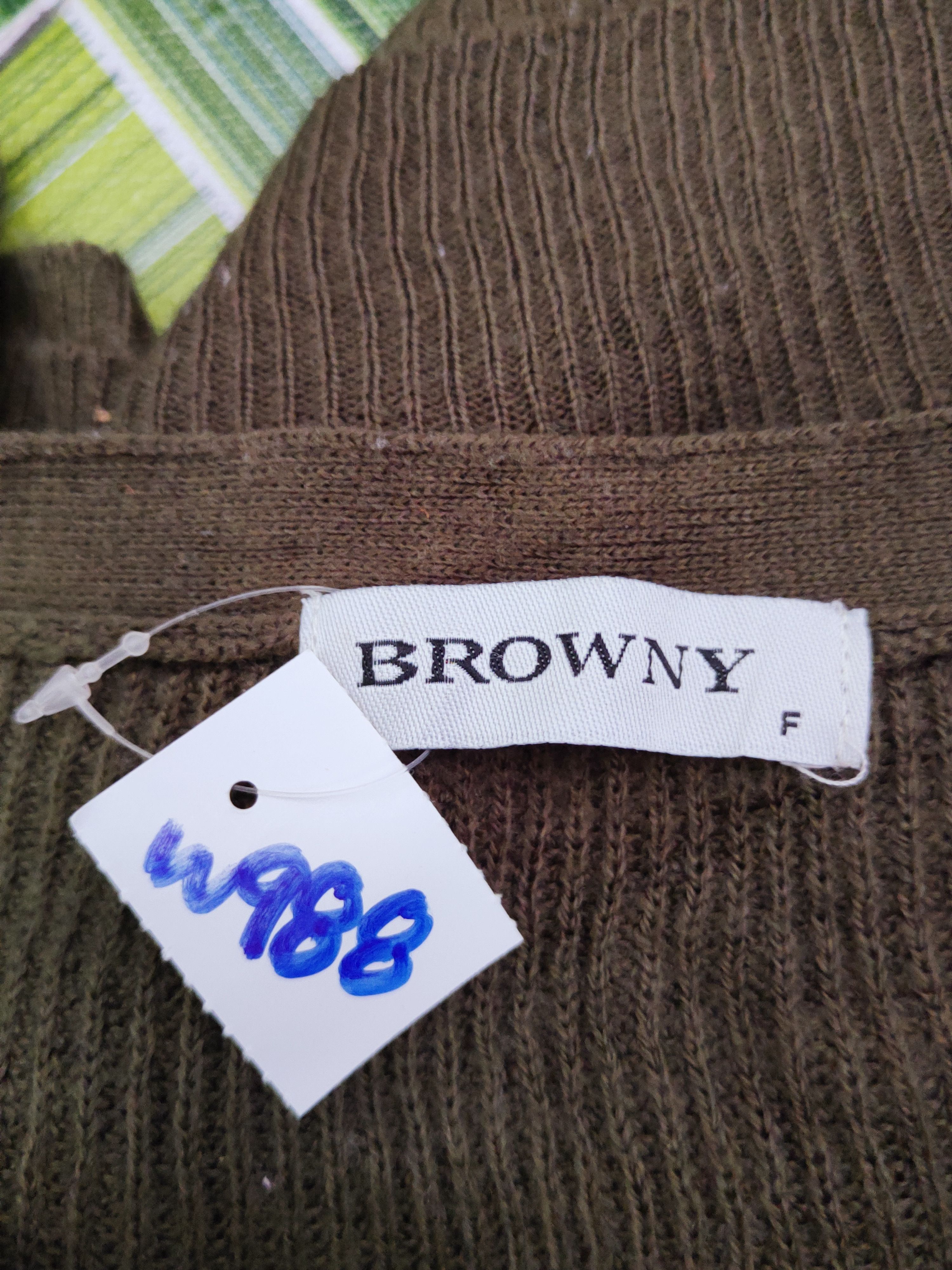 Homespun Knitwear Browny Olive Knitwear Sweatshirts #W988 Size US L / EU 52-54 / 3 - 11 Thumbnail