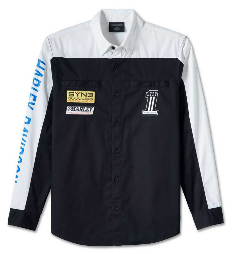 Harley Davidson Harley-Davidson Mens #1 Victory Colorblock Long Sleeve Shirt Size US M / EU 48-50 / 2 - 1 Thumbnail