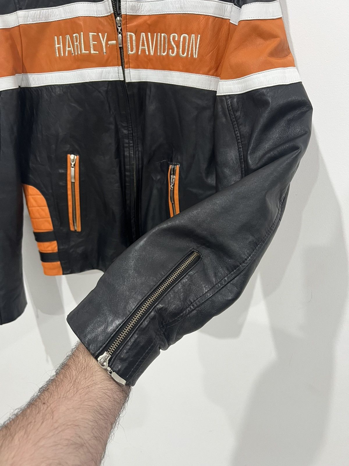 Harley Davidson × Vintage 🩸RARE🩸Harley Davidson Vintage Leather Jacket Size US M / EU 48-50 / 2 - 12 Thumbnail