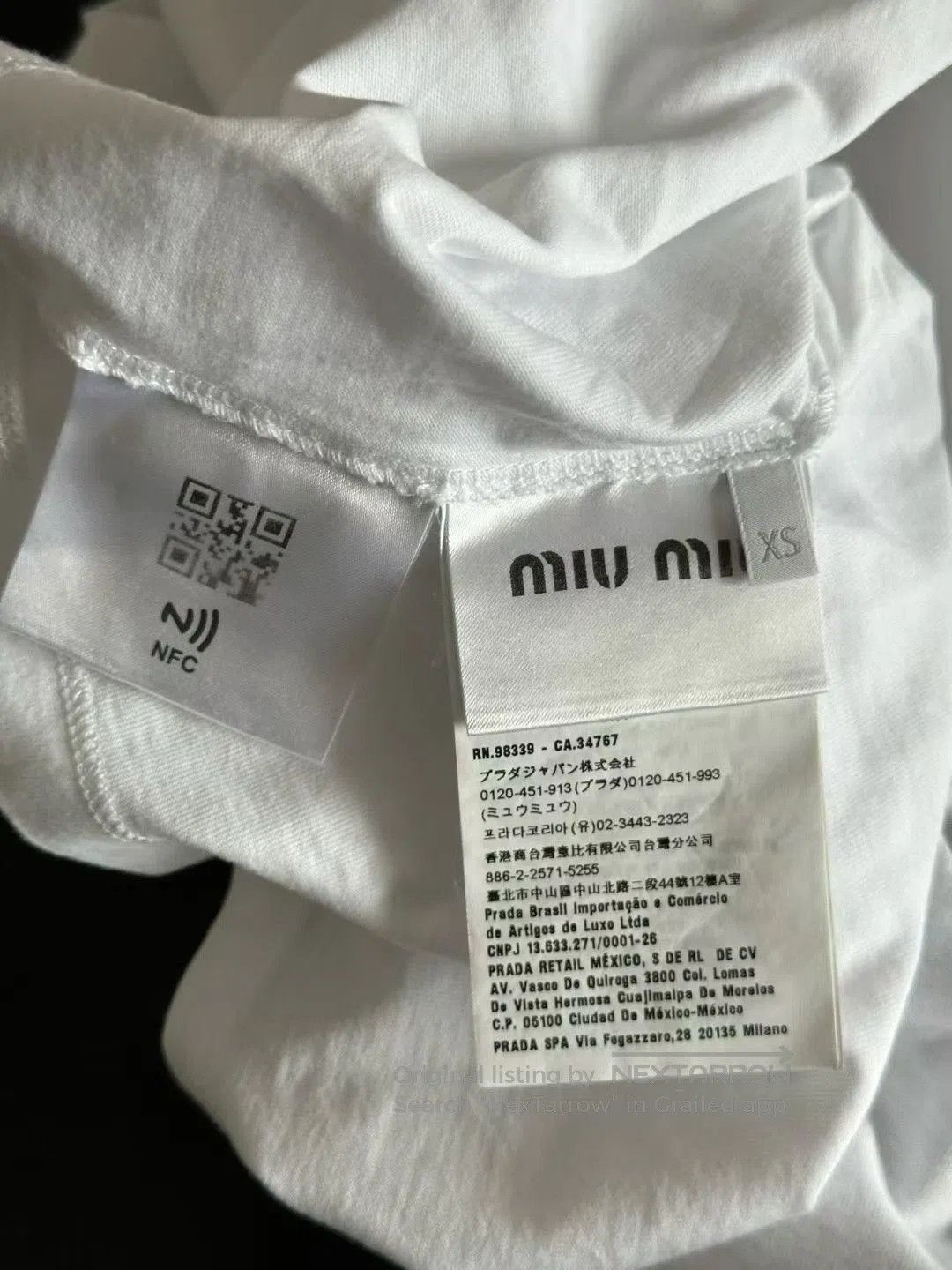 Miu Miu Miu Miu Long-Sleeve Top. Size XS / US 0-2 / IT 36-38 - 4 Thumbnail