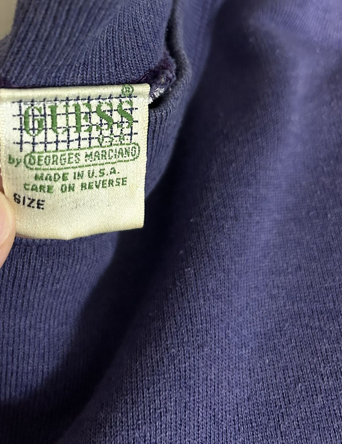 Guess Guess Jeans by Degrees Marciano Deep Purple Sweater Size US M / EU 48-50 / 2 - 2 Thumbnail